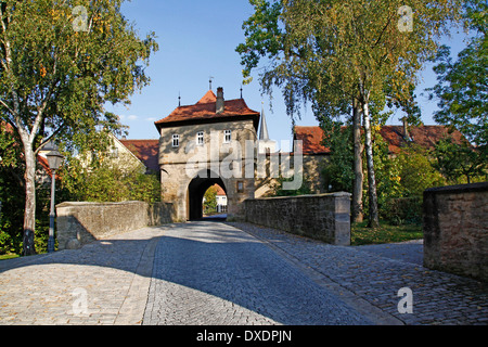 Mainbernheim Gate, Iphofen Foto Stock