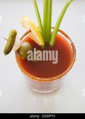 Studio shot di bloody mary Foto Stock