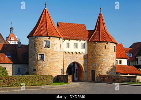 Cancello a ovest, Prichsenstadt Foto Stock