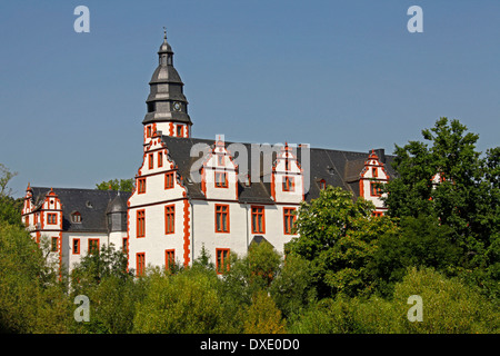 Palazzo, costruito a partire dal 1607, Hadamar, distretto Limburg-Weilburg, Hesse, Germania Foto Stock