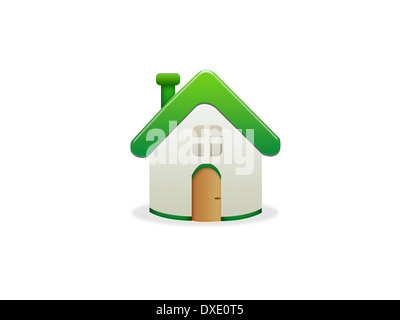 Concetto eco-green house. Foto Stock