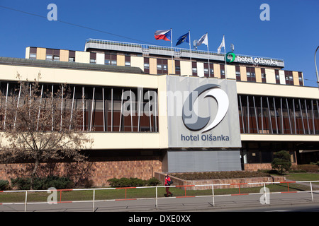 Hotel Olsanka Zizkov Praga, Repubblica Ceca Foto Stock