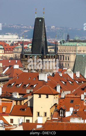 Distretto Di Città Minore Mostecka Torre, Mala Strana Praga, Repubblica Ceca Foto Stock