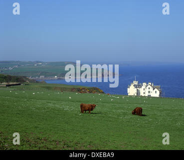 Xv secolo Dunbeath Castle, Caithness, N/E Scozia. Foto Stock