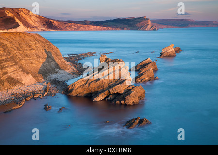 Mupe Bay, Jurassic Coast, Dorset, England, Regno Unito Foto Stock