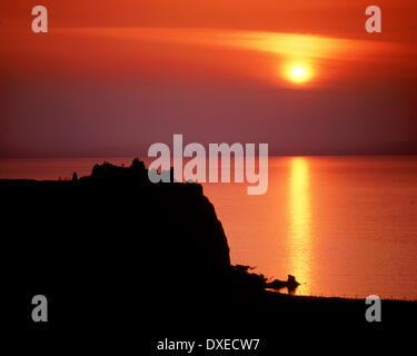 Il castello di Duntulm, Trotternish, Isola di Skye Foto Stock