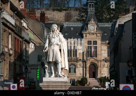 Chateau-Thierry, Francia. Marzo 2014 Château-Thierry è un comune nel nord della Francia di circa 56 miglia ad est-nord-est di Parigi Foto Stock