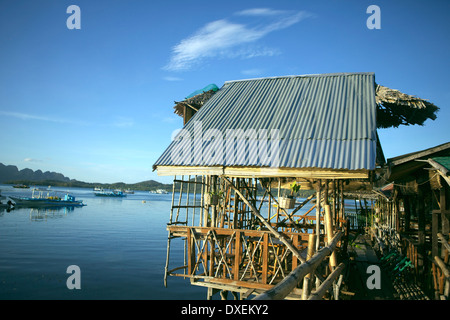 Scene in Coron, un'isola nelle Filippine Foto Stock