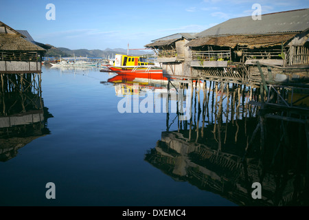 Scene in Coron, un'isola nelle Filippine Foto Stock