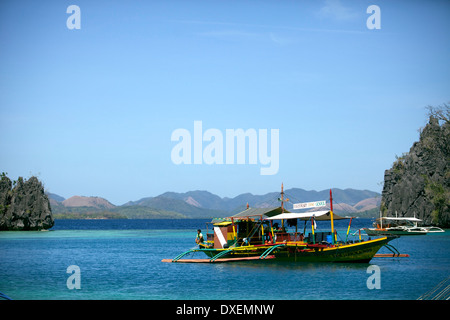 Scene in Coron, un'isola nelle Filippine Foto Stock