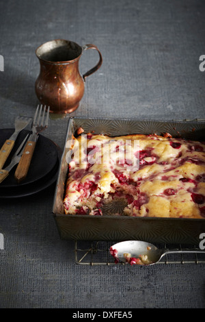 Budino Bushberry la torta nella teglia, studio shot Foto Stock