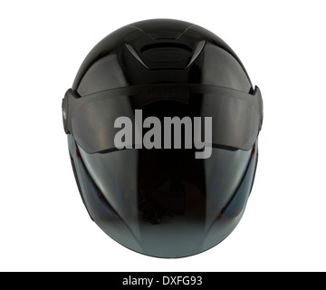 Motociclo casco isolati su sfondo bianco Foto Stock