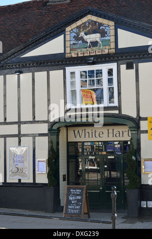 White Hart Pub ingresso Braintree Foto Stock