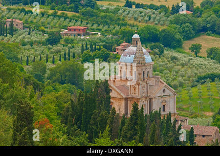 Madonna di chiesa di San Biagio, Montepulciano in provincia di Siena, Toscana, Italia Foto Stock
