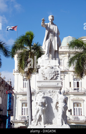 Jose Marti monumento Parque Central Havana Cuba Foto Stock