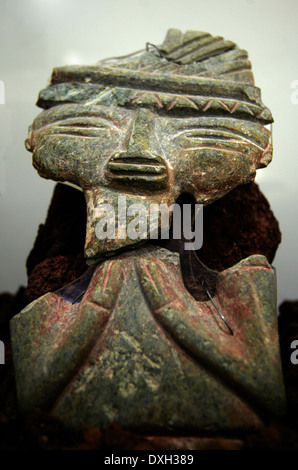 América, Messico, Stato di Morelos Xochitepec, villaggio, sito archeologico di Xochicalco, il museo, astronomo sacerdote Foto Stock