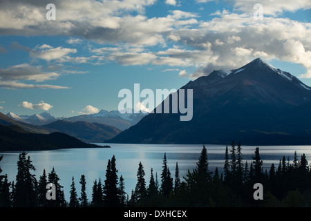 Lago Tutshi, British Columbia, Canada Foto Stock