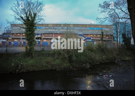 Hillsborough Stadium di Sheffield Mercoledì football club South Yorkshire Regno Unito Foto Stock