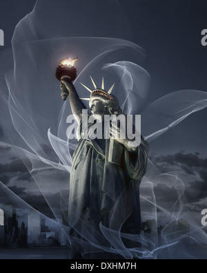 USA - NEW YORK - Statua della Libertà (Arte Digitale) Foto Stock