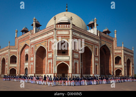 La tomba di Humayun è la tomba dell'imperatore Mughal Humayun Foto Stock