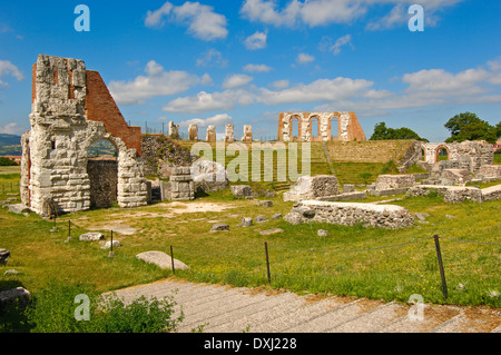 Gubbio. Teatro romano. Umbria. L'Italia. Europa Foto Stock