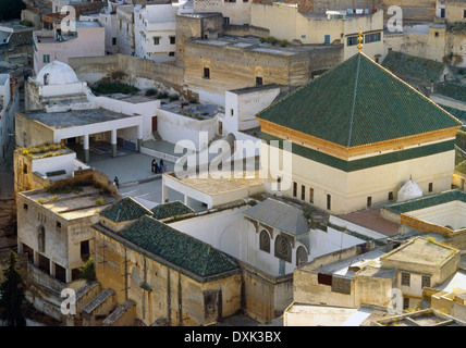 Moulay Idriss Marocco Mausoleo di Idris I Foto Stock