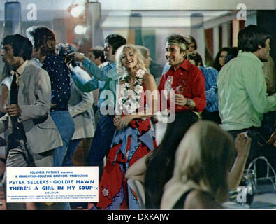 C'è una ragazza in La mia zuppa Foto Stock