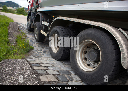 Camion Tatra sul poligono di prova, Koprivnice Repubblica Ceca Foto Stock