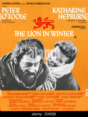 Il leone IN INVERNO Foto Stock
