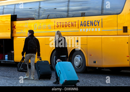 La stazione degli autobus Florenc, Praga Foto Stock