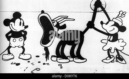 MICKEY MOUSE, Steamboat Willie, 1928 Foto Stock