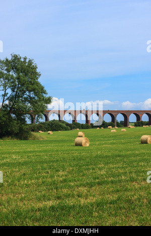 John O'Gaunt viadotto ferroviario Leicestershire UK 1879 1996 Foto Stock