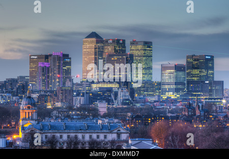Canary Wharf, London Docklands Foto Stock