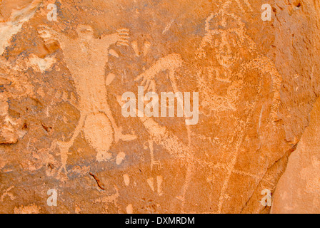 "Parto' Rock petroglifi Kane Creek Road Moab Utah STATI UNITI D'AMERICA Foto Stock