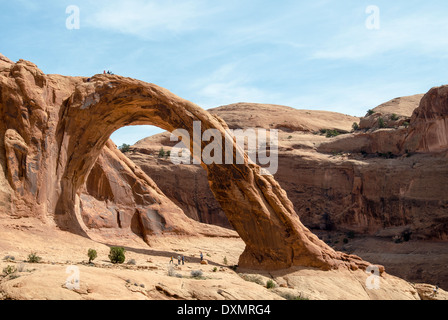 Arco di Corona Moab Utah STATI UNITI D'AMERICA Foto Stock