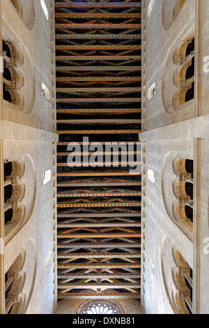 L'Italia, Bitonto, il soffitto a travi di San Valentino cattedrale Foto Stock