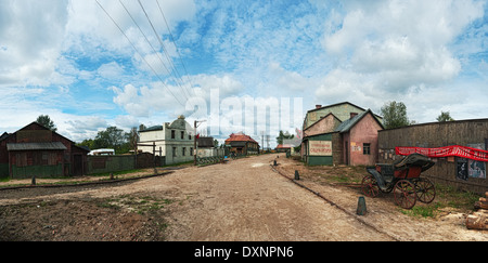 Strade di Vitebsk dell'inizio xx palpebra costruito per riprese di film. Foto Stock