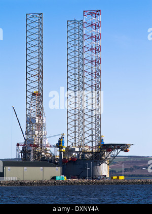 Dh INVERGORDON CROMARTY ROSS Oil Rig riparazione impianto di base depot Foto Stock