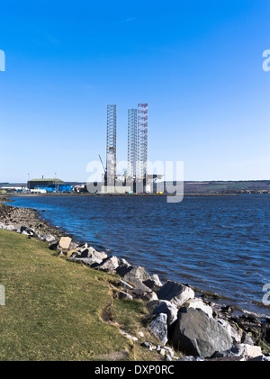 Dh INVERGORDON CROMARTY ROSS Oil Rig riparazione impianto di base depot Foto Stock