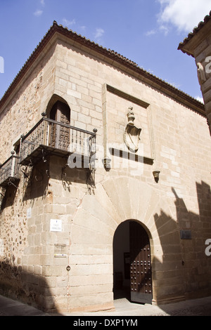 Palazzo e Torre di Carvajal, città vecchia, Caceres Foto Stock