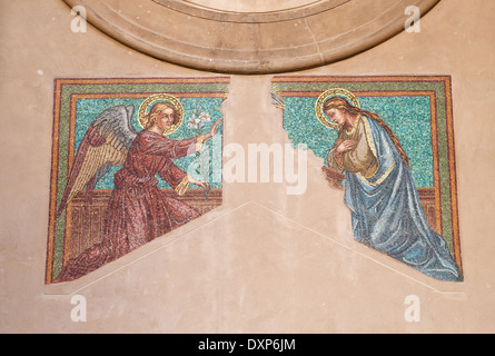 Berlino, Germania, Mosaico presso la chiesa di San Michele Foto Stock