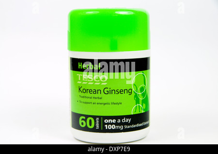 Ginseng coreano compresse Foto Stock