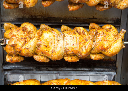 Pollo Rotisserie a Sousse, Tunisia Foto Stock