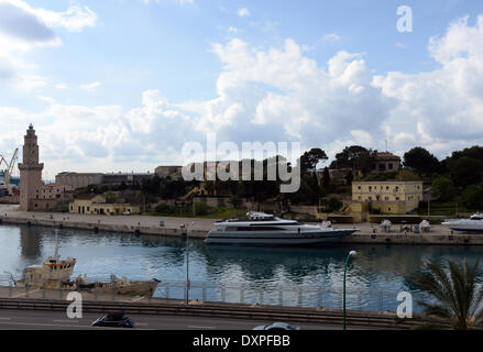 Lo yacht Fortuna, precedentemente di proprietà della famiglia reale spagnola a vela in Mallorca. Attualmente denominata Foners Foto Stock