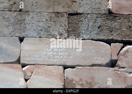 Grecia FOCHIDA Monte Parnassus delphi il Tesoro degli Atenesi Foto Stock