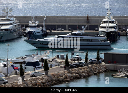 Lo yacht Fortuna, precedentemente di proprietà della famiglia reale spagnola a vela in Mallorca. Attualmente denominata Foners Foto Stock