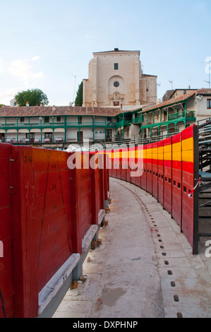 Piazza principale come una corrida. A Chinchon, provincia di Madrid, Spagna. Foto Stock