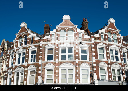 Case a schiera in Crouch End, North London, England, Regno Unito Foto Stock