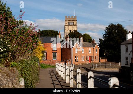 Earls Barton villaggio e chiesa, Northamptonshire, England, Regno Unito Foto Stock