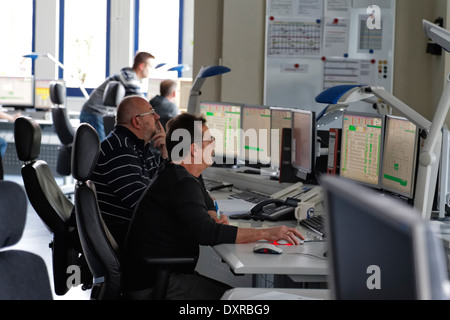 Berlino, Germania, Master Control liquami stazione di pompaggio Foto Stock